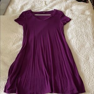 Purple tshirt dress